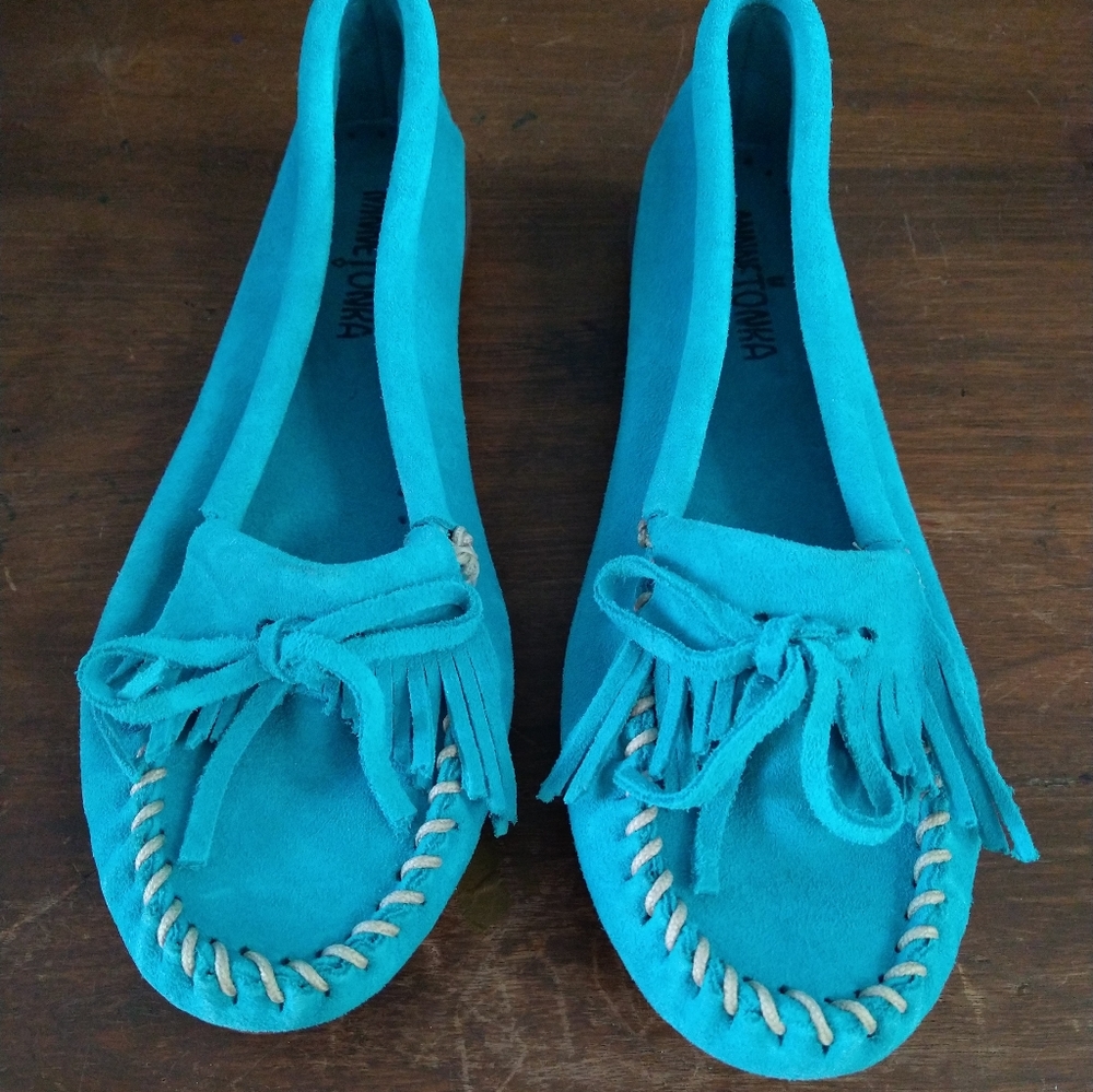 Minnetonka slip on moccasins